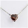 Image 2 : 0.95 ctw Fancy Dark Orangy Brown Diamond 14K White Gold Pendant/Necklace (EGL US