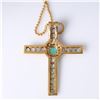 Image 3 : 18K Gold Cross Pendant & Necklace by Carlo Rici