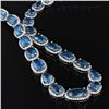 Image 3 : 42.30 ctw Aquamarine and 8.01 ctw Diamond 14K White Gold Necklace
