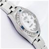Image 7 : Rolex Ladies Quickset White Roman Diamond & Sapphire Datejust Wristwatch