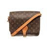 Image 1 : Louis Vuitton Brown Monogram Leather Cartouchiere GM Shoulder Bag