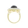 Image 3 : 12.73 ctw UNHEATED STAR Ruby and 1.55 ctw Diamond 14K Yellow Gold Ring