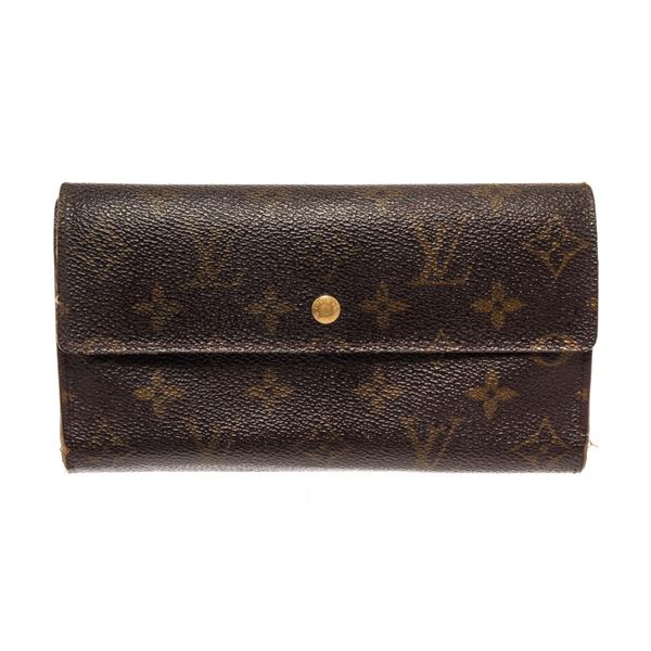 Louis Vuitton Brown Monogram Canvas International Wallet