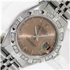 Image 2 : Rolex Ladies Quickset Salmon Roman Pyramid Diamond Datejust Wristwatch