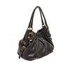 Image 3 : Prada Black Soft Calfskin Leather Gathered Shoulder Bag