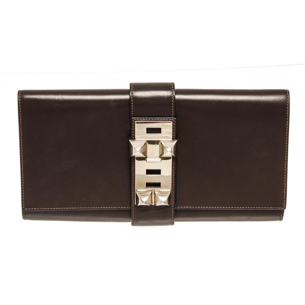 Hermes Chocolate Box Calfskin Medor 29
