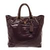 Image 2 : Prada Cacao Brown Patent Leather Tote Bag