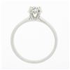 Image 7 : 14K White Gold 0.46 ctw Prong Illusion Set Round Diamond Solitaire Engagement Ri