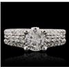 Image 2 : 14KT White Gold 1.87 ctw Diamond Ring