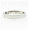 Image 6 : Classic 18k White Gold 0.54 ctw 9 Channel Set Round Diamond Wedding Band Ring