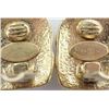 Image 4 : Chanel Gold-tone Metal CC Logo Square Clip-on Earrings