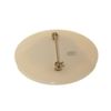 Image 2 : Chanel White Faux Pearl Mademoiselle Profile Pin Brooch