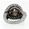 Image 7 : Jean Vitau 18k Black Gold 13.4mm Round Pearl & Diamond Bypass Statement Ring