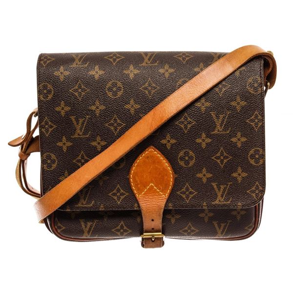 Louis Vuitton Brown Monogram Cartouchiere GM Messenger Bag