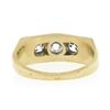Image 7 : Antique Edwardian 14k Gold & Silver 0.75 ctw Old Mine Diamond Wedding Band Ring
