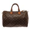Image 1 : Louis Vuitton Brown Monogram Canvas Speedy 35 Satchel Bag
