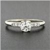 Image 3 : Antique 18k Gold 0.72 ctw Old European Diamond Solitaire Engagement Promise Ring