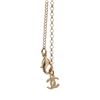 Image 7 : Chanel White Gold Resin Crystal CC Heart Pendant Nacklace