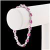 Image 3 : 7.93 ctw Ruby and 1.93 ctw Diamond Platinum Bracelet