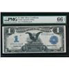 Image 1 : 1899 $1 Black Eagle Silver Certificate PMG 66EPQ