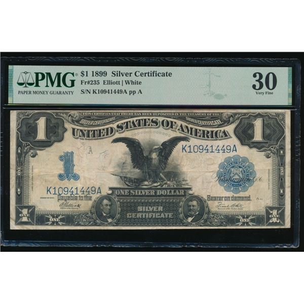 1899 $1 Black Eagle Silver Certificate PMG 30
