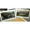 Image 1 : Lot of 2 shrink wrapped prints: grizzly bear by Jim Beaudoin; print 7 of 950 of Anchorage city line 