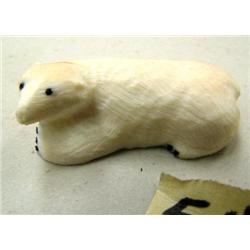 Little ivory bear done by Papuuki White- 1-1/4" tall (2)