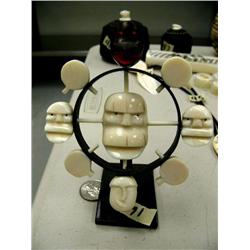 Spirit mask with Eskimo drums and various faces by Mark Seaganna, 245f (2)