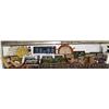 Image 1 : Whole shelf: nautical items; framed- shells, knots, butterflies, knives; etc. (8888)