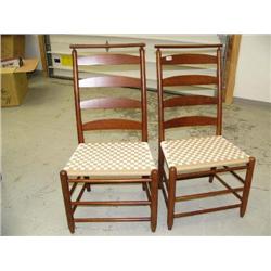 Set of 2 chairs- ladder back (2)