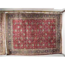 Carpet #36003: Tabriz- Hand knotted in Iran, 12' 8" x 9' 7", retail value $7,152 (8888)
