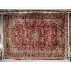Carpet #36002: Kashan- Hand knotted in Iran, 13' 1" x 9' 6", retail value $7,244 (8888)