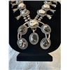 Image 3 : Navajo Squash Blossom Necklace with White Buffalo Turquoise/Dolomite