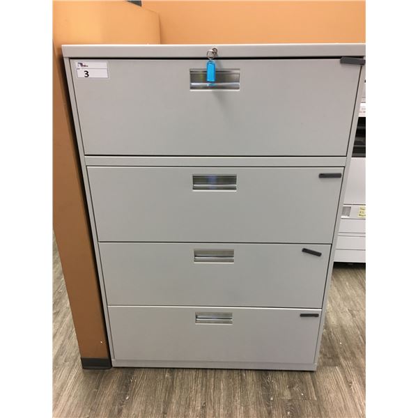 HON 4 DRAWER LATERAL FILING CABINET (BEIGE)