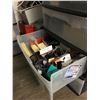 Image 4 : LARGE GROUP OF OFFICE SUPPLIES-STORAGE DRAWER UNITS FILED WITH ASSORTED ITEMS