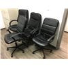Image 2 : GROUP OF 4 ASSORTED BLACK OFFICE CHAIRS