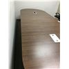 Image 3 : MODERN MOCHA FINISH OFFICE BOARDROOM TABLE - APPROX 12FT ACROSS X 4FT WIDE