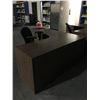 Image 3 : MODERN MOCHA FINISH 2PCS OFFICE DESK SET WITH OFFICE CHAIR