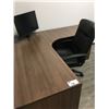 Image 2 : MODERN MOCHA FINISH 2PCS OFFICE DESK SET WITH OFFICE CHAIR AND ACER 28" MONITOR