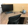 Image 3 : MODERN MOCHA FINISH 2PCS OFFICE DESK/OFFICE CHAIR/ACER 27" MONITOR/KEYBOARD/MOUSE