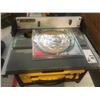 Image 2 : DEWALT PORTABLE TABLE SAW **CORD CUT/MISSING BLADE GUARD**