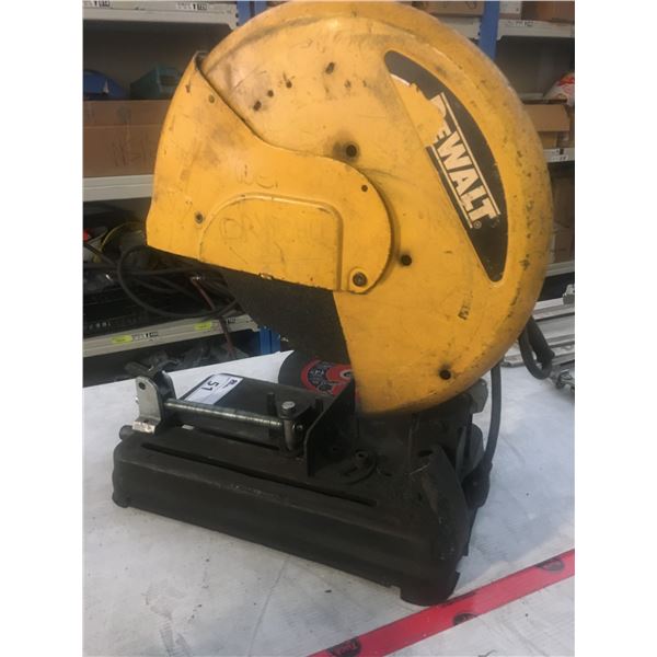 DEWALT STEEL CUT-OFF SAW WITH 9 BLADES