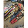 Image 1 : GROUP OF HAND TOOLS (APPROX.20PCS.)-SLEDGE HAMMERS/CROW BARS/MALLETS/BOLT CUTTERS/ETC