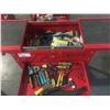Image 2 : MAGNUM 2 DRAWER ROLLING TOOL CART WITH CONTENTS (RED)