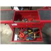 Image 2 : MAGNUM 2 DRAWER ROLLING TOOL CART WITH CONTENTS (RED)