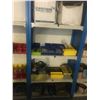 Image 3 : 3 BLUE & GREY SHELF RACKING UNITS WITH CONTENTS - BINS OF ASSORTED HARDWARE/FASTENERS/ETC