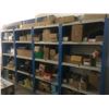 Image 1 : 4 BLUE & GREY SHELF RACKING UNITS WITH CONTENTS - ASSORTED DOOR & WINDOW HARDWARE/SHOP