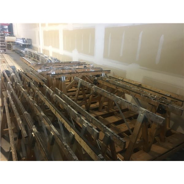 ASSORTED WOODEN SAW HORSES (6FT, 8FT & 10FT) - APPROX. 29PCS.