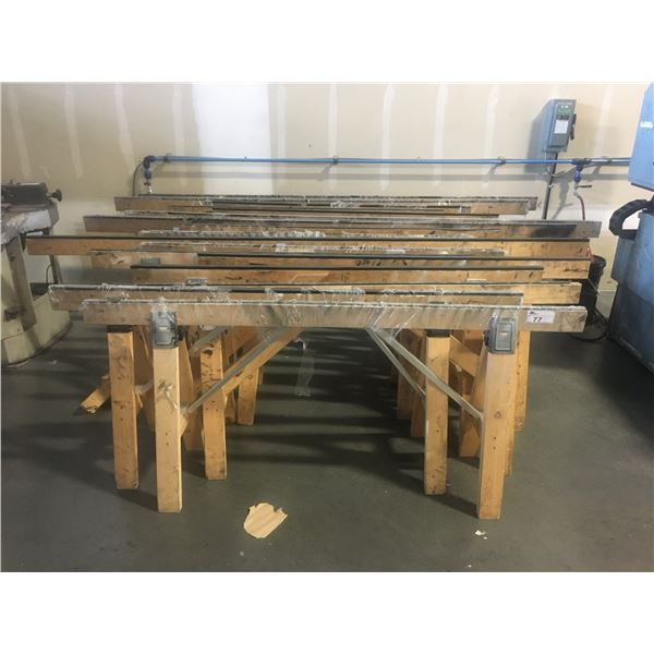 ASSORTED WOODEN SAW HORSES ( 6FT & 10FT) - APPROX. 17PCS.