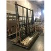 Image 2 : A-FRAME STEEL CONSTRUCTED DOUBLE SIDED ROLLING MATERIAL STORAGE RACK